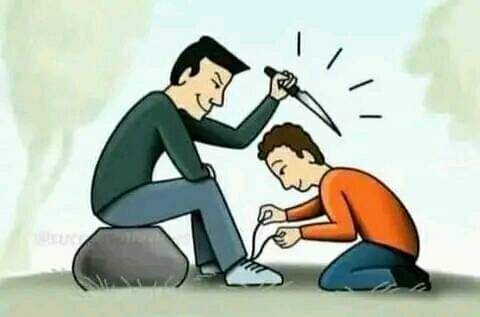 ترکی کی ایک کہاوت ہے :
جب كوئى  کہے  کہ ميں تمہارا  
بھائی ہوں
يہ بھی پوچه‍ لينا چاہئے ،ہابيل يا قابيل ۔🍂