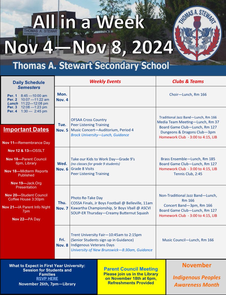 All in a Week for Nov. 4-8.