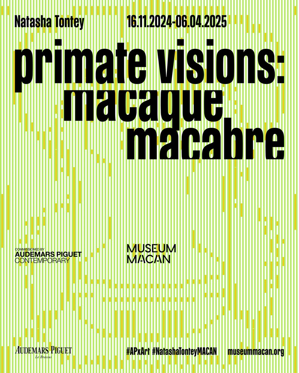 MuseumMACAN's tweet photo. Kabar gembira untuk Teman MACAN! 💌

Tiket pameran tunggal Natasha Tontey ‘Primate Visions: Macaque Macabre’ yang dikomisikan oleh Audemars Piguet Contemporary sudah bisa dibeli mulai hari ini!

Pameran dibuka mulai tanggal 16 November 2024. Amanin tiketmu di link di bio ya! https://t.co/cm28mrzQpc