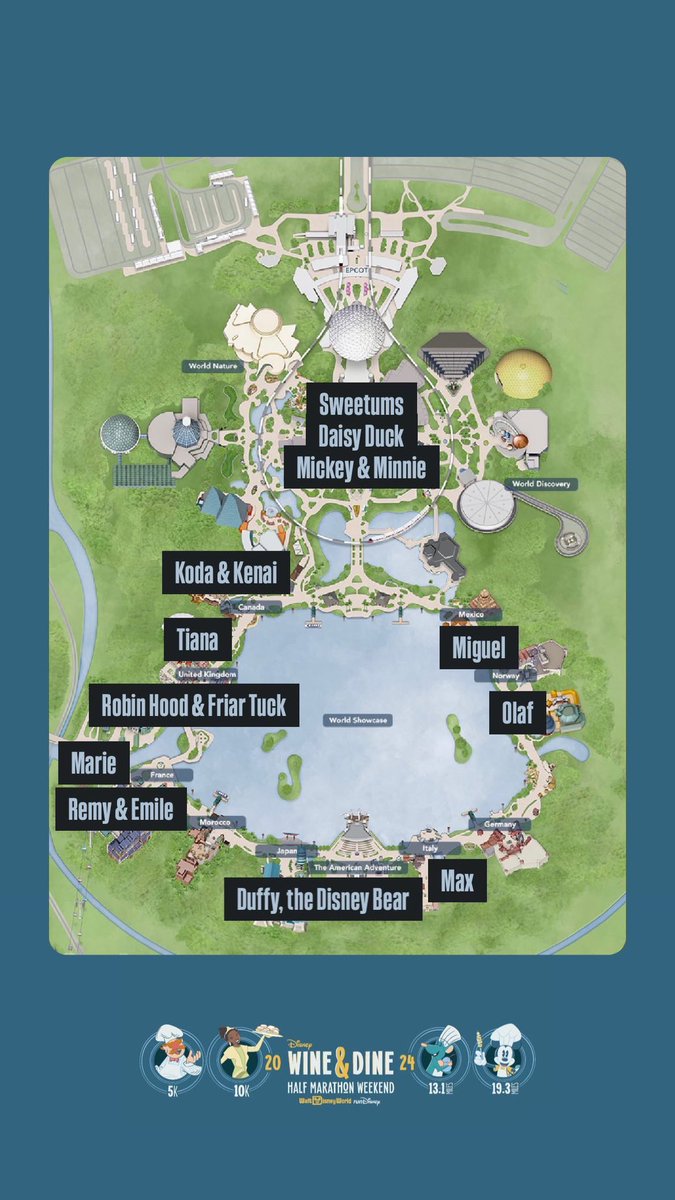 CharactersPBlog's tweet photo. @runDisney @DisCharCentral 2024 Wine &amp; Dine Half Marathon Weekend Post-race party to conclude! Friar Tuck made a rare appearance along Robin Hood! The line-up was pretty bland with a lot of repeat from the races or daily ops offerings. 
(📸 @disneycharacterfun)
#DisneyParks
#WineandDine
#runDisney https://t.co/rZbm7z6lRr