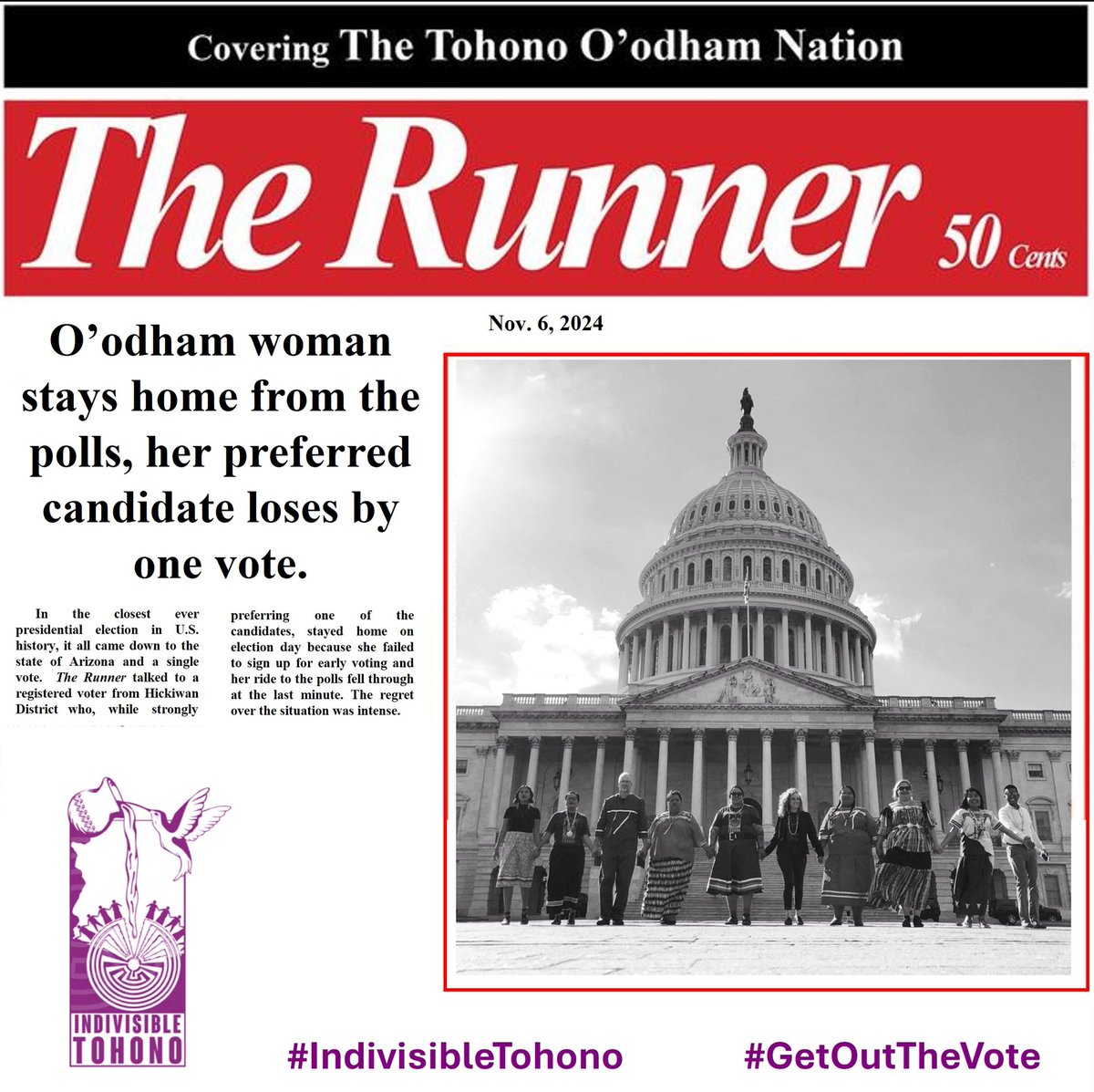 #IndivisibleTohono #GetOutTheVote