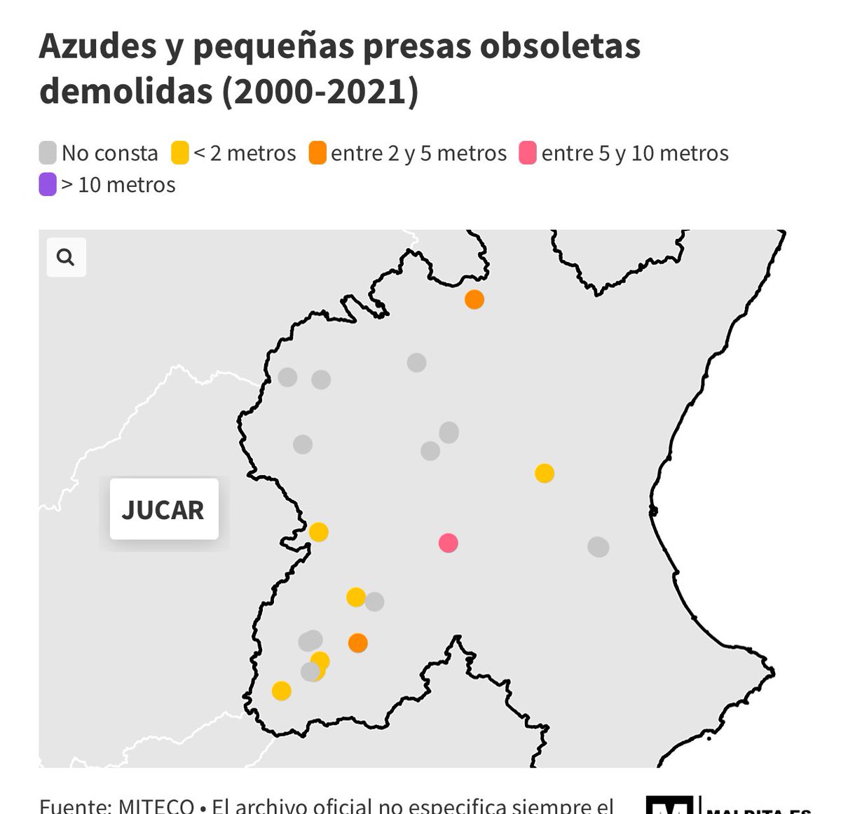 ZawadkaMarek's tweet image. #RadioErewań donosi! #Powódź 🧵#Hiszpania. Tak. Wyburzano, dużo wyburzano. Tyle, że na północy Hiszpanii. Na południu kilka progów i kilka małych zbiorników. 
Mapka 3. Zapraszam na krótką 🧵 ale nie ostatnia, bo to wielce fascynujące zjawisko. Wyburzanie. I kłamstwa statystyczne.…