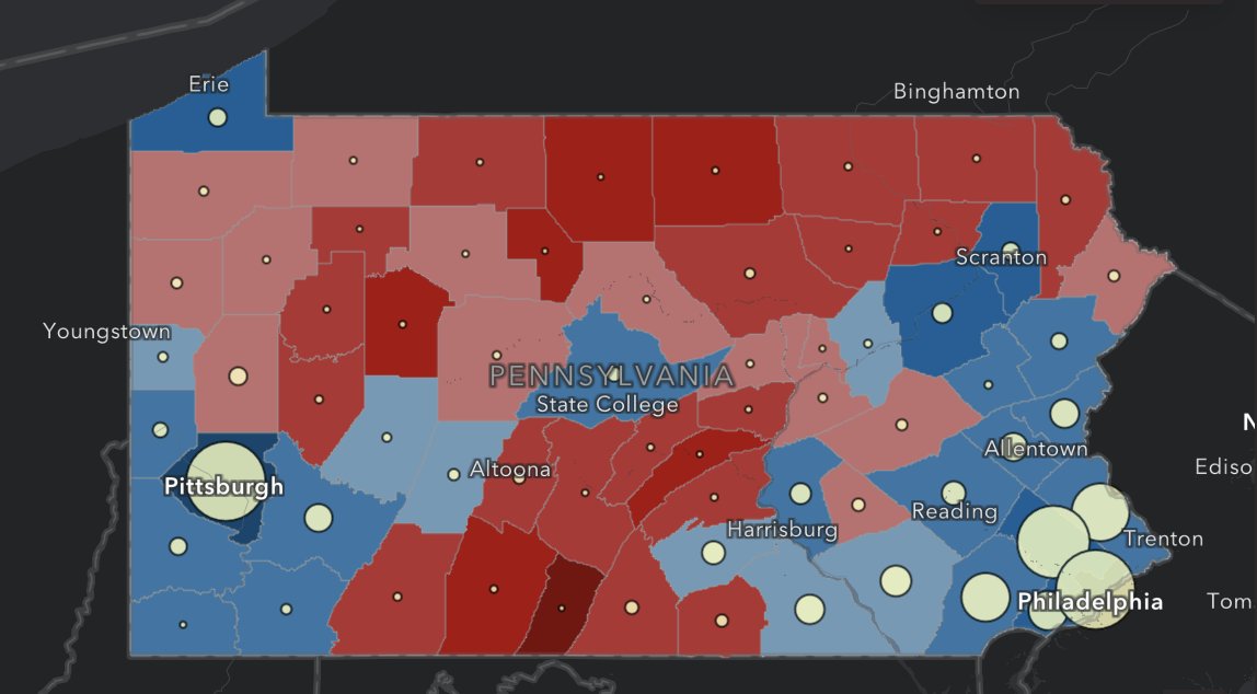Pennsylvania 🚂
Mail and absentee voting update (2nd round)
Total: 1,830,246 (+39,927 since this morning)

Ballots by party registration:
🔵 Democratic 55.4% | 1,014,744 votes (+17,294)
🔴 Republican 32.9% | 602,601 votes (+15,055)
⚪️ Other 11.6% | 212,901 votes (+7,578)