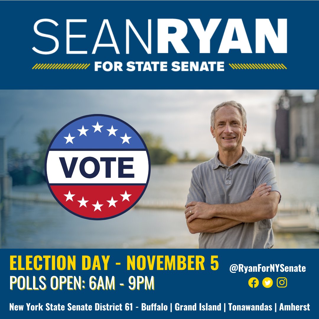 It's Election Day!

The people of District 61 sent me to Albany to do what's right for WNY, and that has been my focus.

I've worked to cut middle-class taxes, invest in education and housing, protect our freedoms, and deliver for our region.

Thank you for your support!

Vote 🇺🇸