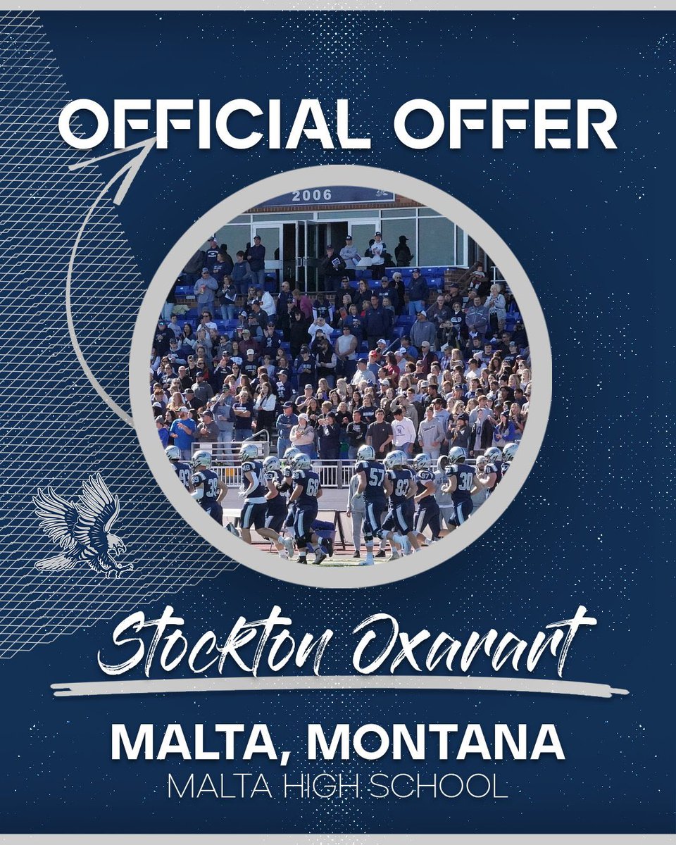 StocktonOxarart's tweet photo. After a great call with @RMcCarvel, I’m extremely blessed to receive an offer from @BlueHawkFB!! #AGTG @WeAreMustangFB @CoachPStanton https://t.co/wZduFzzOjV