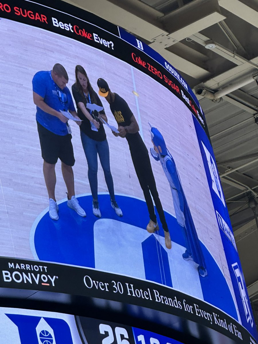 Had a great time taking the <a href="/MillsParkElem/">Mills Park Elementary School</a> 5th graders to Cameron Indoor Stadium today. Thanks for hosting this <a href="/DukeWBB/">Duke Women’s Basketball</a> ! Looking forward to it again next year.