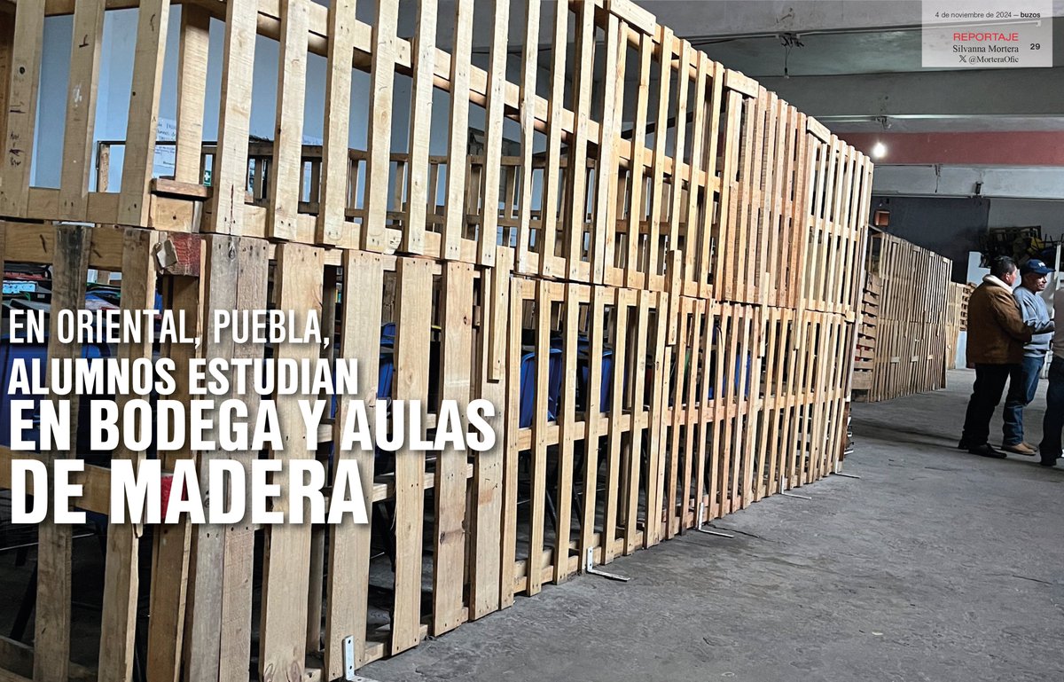 🔴#buzos | En Oriental, Puebla, alumnos estudian en bodega y aulas de madera. A pesar de la necesidad, las autoridades municipales y de educación rechazaron el proyecto; aun así, la escuela sigue en pie.🎒
📎shorturl.at/leJxc