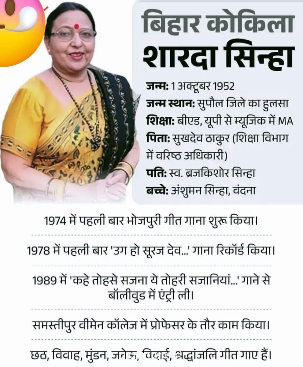 RamBJP_'s tweet photo. बिहार की स्वर कोकिला @shardasinha जी अब हमारे बीच नहीं रही, भगवान उनकी आत्मा को शान्ति दे..🙏🙏 

 *ॐ शांति* 💐💐
#RIP #shardasinha https://t.co/R4da0NqY51