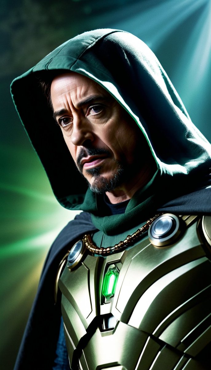 MegaVerseMediaX's tweet photo. Prepare to meet Thy DOOM! #AIart #Marvel #MCU #DrDoom #DoctorDoom #IronMan #TonyStark #RobertDowneyJr #MegaVerse https://t.co/AWTzVqSO2t