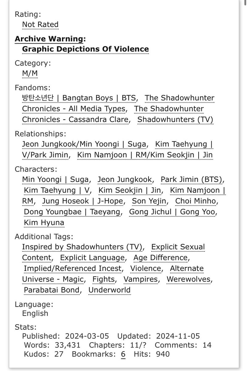 Bangt4nAu's tweet photo. Chapter 11: Party of The Dead Man (Part II)
https://t.co/zf5RfN5o0x
#yoonkook #yoonkookau #shafowhunter #shadowhunters #shadowhuntersxyk #cityofbones https://t.co/kYeQbPNAit