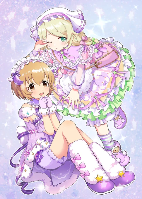 この絵のでかアクスタ入稿しちゃった……たぶん高さ18cmくらい 