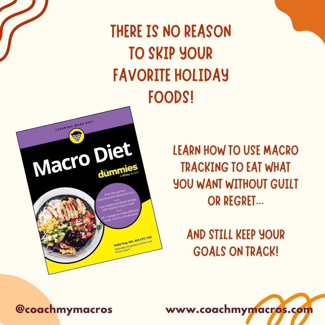 MaliaFrey's tweet photo. Get your guide for eating well without weight gain or muscle loss during the holidays. Pick up a copy of Macro Diet for Dummies on Amazon, Target or your favorite bookstore https://t.co/wJZyMrLRbB
Keep your book on hand throughout the holidays and use it as your go-to guide! https://t.co/DabVZf2UcU