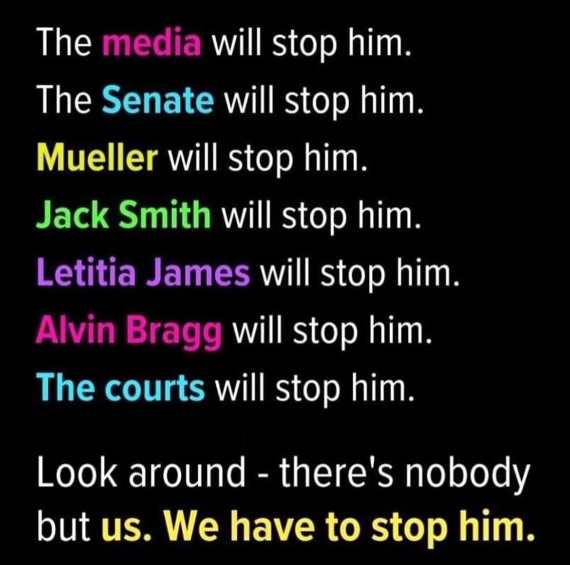 It's up to us.