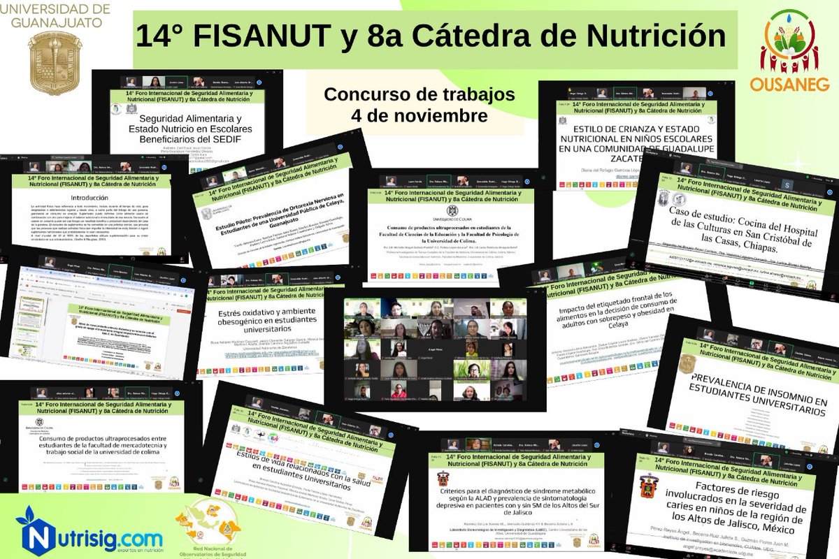 AOusaneg's tweet photo. Arrancamos el 14° Foro Internacional de Seguridad Alimentaria y Nutricional y 8a Cátedra de Nutrición con el tradicional concurso de Trabajos de Investigación.
Muchas felicidades y gracias a las y los participantes,  así como de la Comisión Evaluadora. #OUSANEG https://t.co/OpIK3ZgyFS