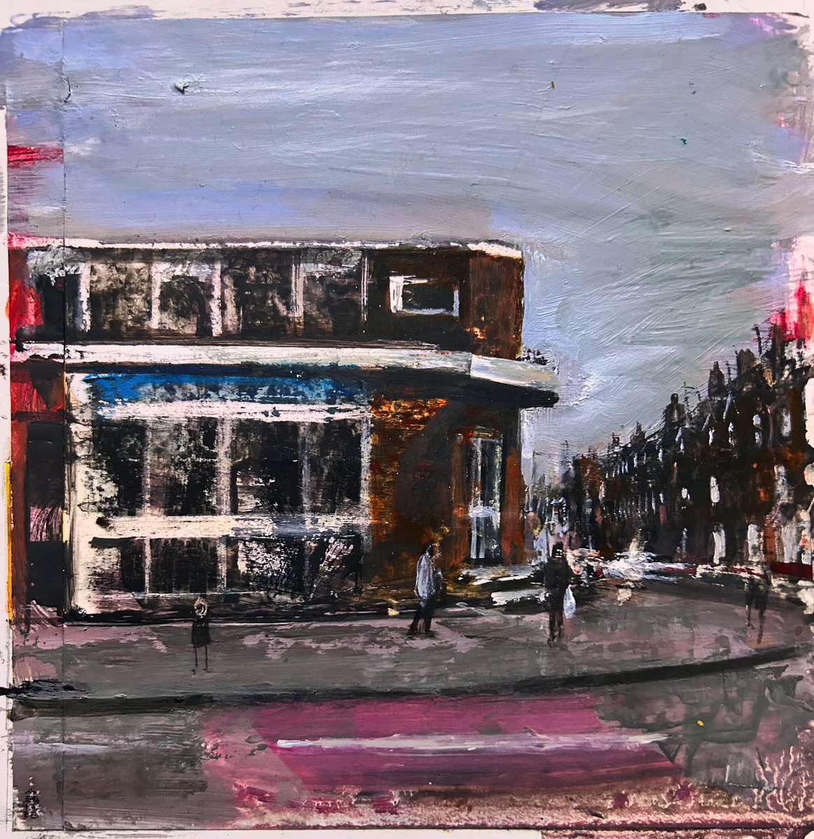 Left Behind 
Oil on Board 
15.5 x 15.5cm
The old Bank in Highfields, Leicester near to my infants school where my dad would sometimes forget to pick me up on his way home for lunch. Thanks dad 😂
#painting #oil #bank #highfields #evington #leicester infantsschool #leftbehind