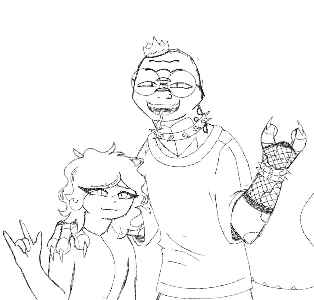 ourple_spark's tweet photo. I was on the grind and then I fucking fell off cause school kicked my ass 😭

Please take this wip I may or may not finish while I find the motivation to draw <3

#goosebumps #goosetwt #goosebumpstwt https://t.co/hRAcywLYJC