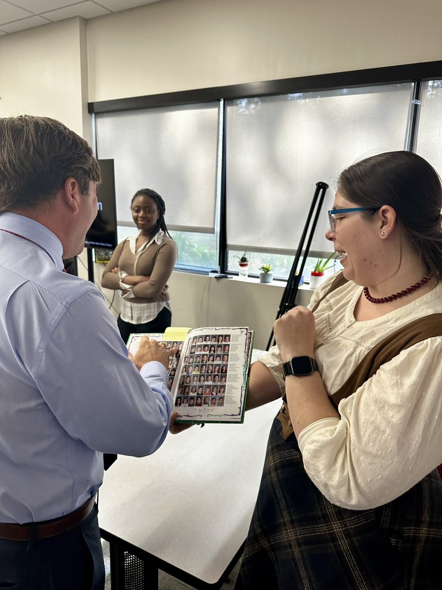 ScottRLassiter's tweet photo. TY Wake STEM HS for their project highlighting the psychology/biology behind political ad strategy. Enjoy the ad Kaden, Valerie &amp; Andie produced &amp; S/O to their teacher who I went to Apex Middle with- She even brought in our old yearbook! #ncpol #ncga #nced https://t.co/eCxthiLO1Q