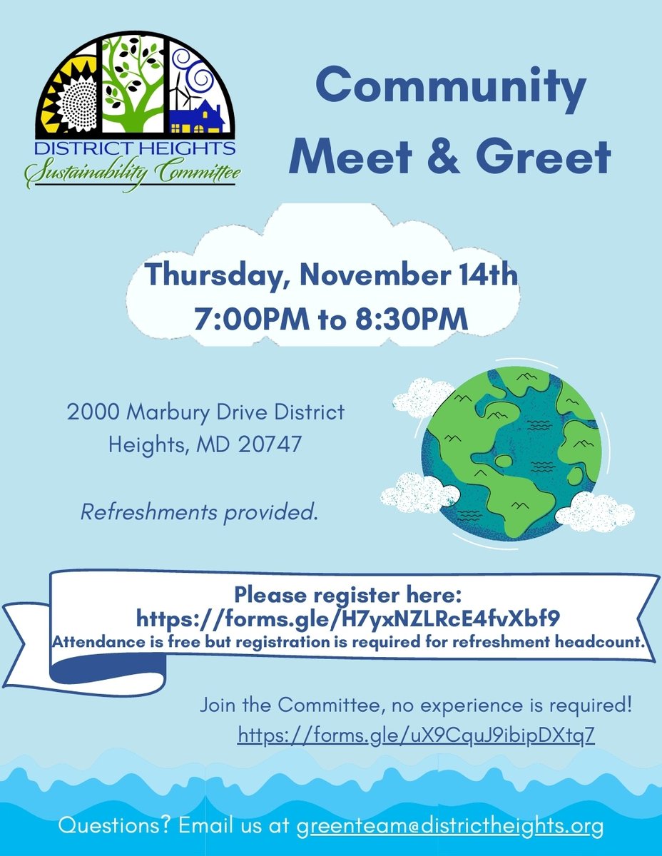 Passionate about the environment and making a positive impact in our community? Join us for a Meet and Greet event to learn more about our initiatives and how you can get involved! Register at docs.google.com/forms/d/e/1FAI…