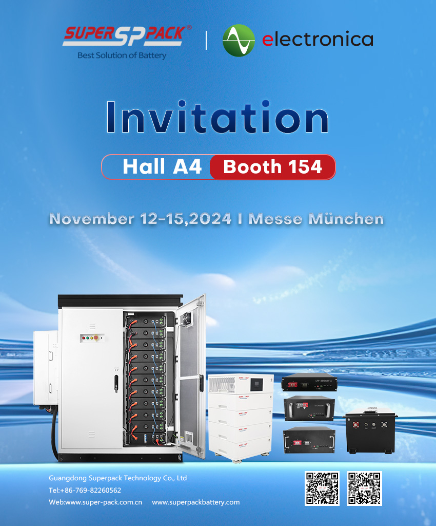 superpackenergy's tweet photo. Superpack Invites You to Explore Energy Storage at Munich 2024
🗓️November 12-15,2024
📍Messe München
➡️ Hall A4 Booth 154
#electronica2024 #Superpack #HomeEnergyStorage #ESS#SolarPower #LithiumIon #E-MobilityBatteries #SolarPower #LithiumBatteries https://t.co/VhgsXZSEi0