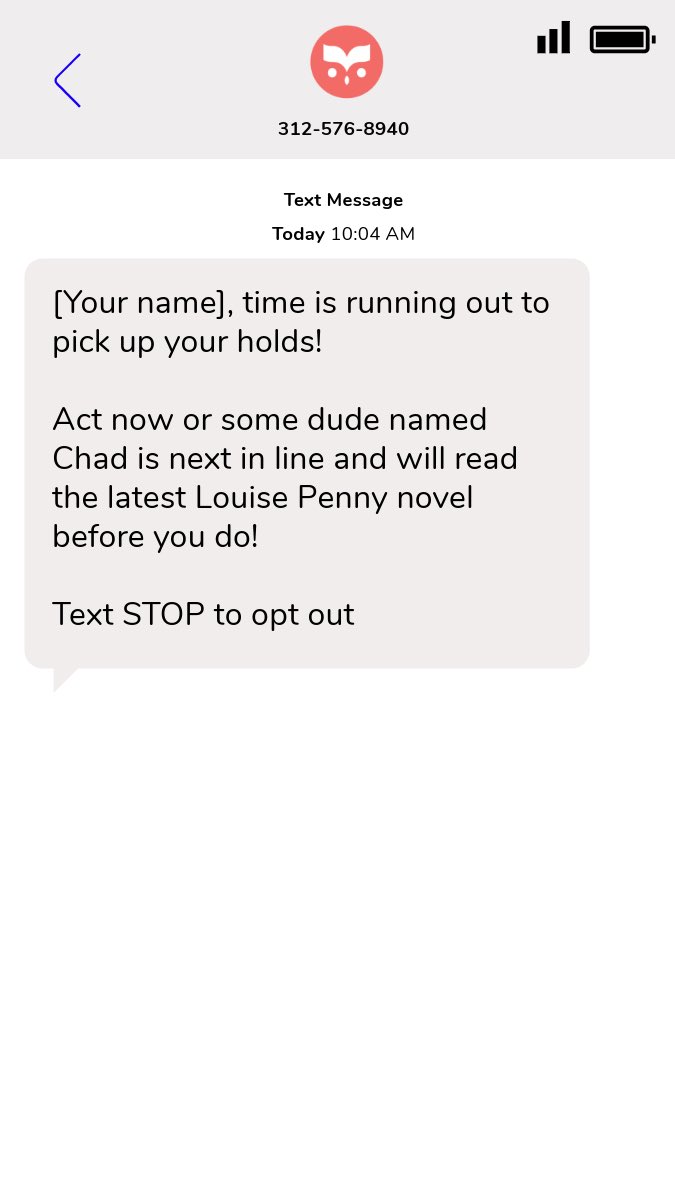 KCLibrary's tweet photo. What if the Library texted with the same urgency as political campaigns?🤳🏼

Endorsements from notable people? We’ve got those too.

Be ready to vote tomorrow.

Resources for finding your polling place, sample ballots and more voter information at https://t.co/pPcopOtIvG https://t.co/ERsePk772X