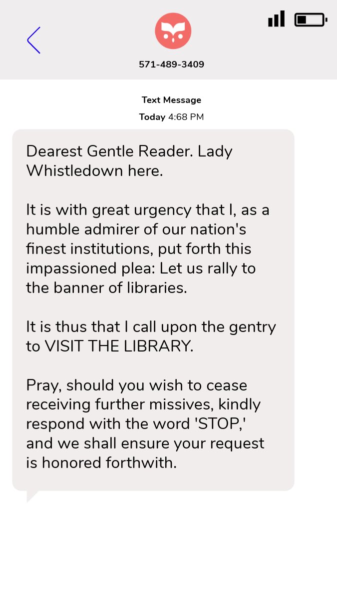 KCLibrary's tweet photo. What if the Library texted with the same urgency as political campaigns?🤳🏼

Endorsements from notable people? We’ve got those too.

Be ready to vote tomorrow.

Resources for finding your polling place, sample ballots and more voter information at https://t.co/pPcopOtIvG https://t.co/ERsePk772X