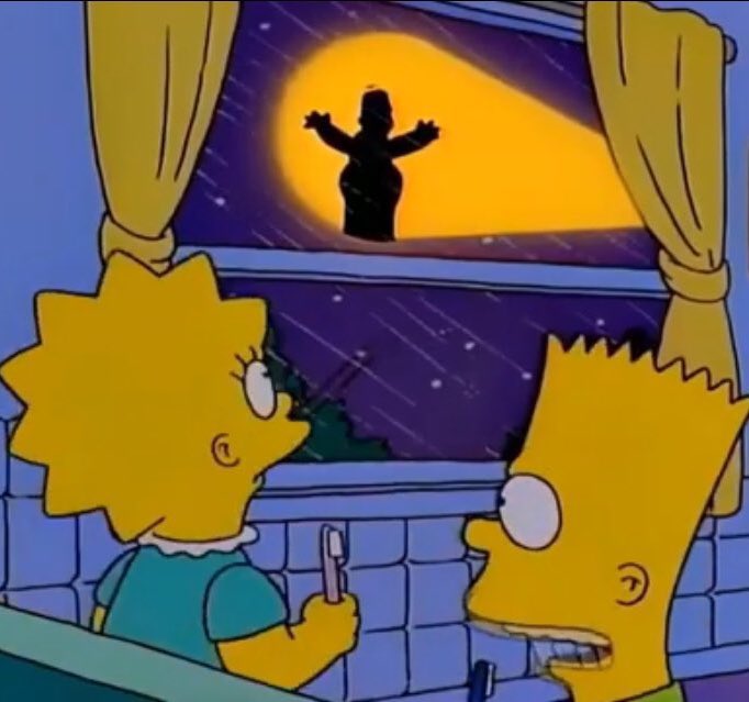 SoySimpsonito's tweet photo. - Mira ¿Es la campaña de Trump?
- Es eso o Batman se ha descuidado mucho. https://t.co/gFyN99ARgY