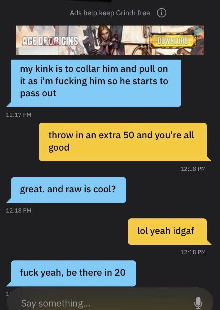 BlakeSadistic's tweet photo. This local twink sub was too ugly for me to fuck so decided to let him sell his body all day in my guest room.

Used his grindr profile to attract the grossest guys to use him for 150 an hour (or more for kinks) while I played video games downstairs.

RT for more convos.
#findom https://t.co/7TUfvDWfNO