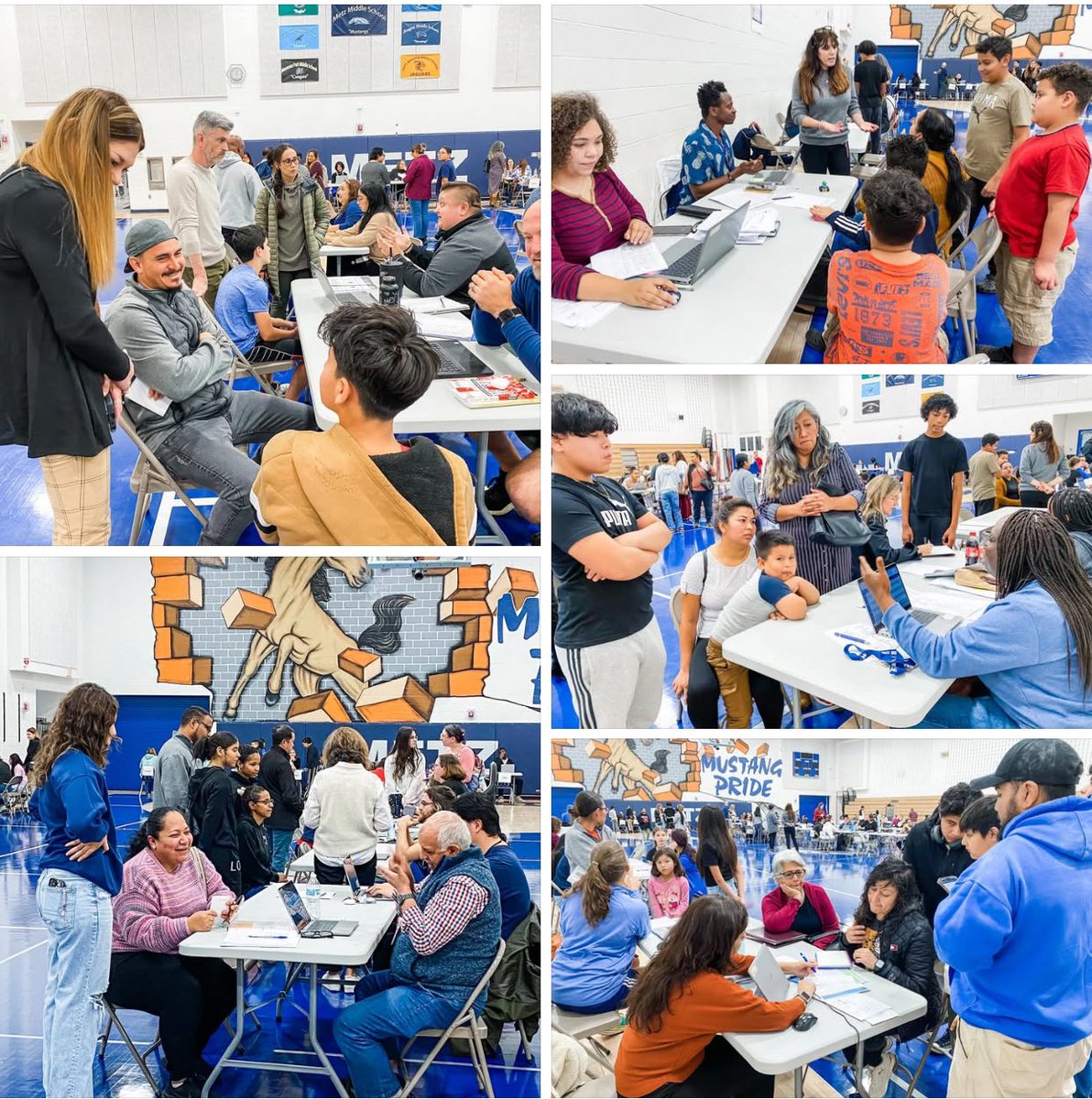 MetzMiddle1's tweet photo. We had a fantastic day at our Parent-Teacher Conferences! Connections were made, goals were set, and we’re so grateful for the dedication of our teachers and staff, our interpreters, and our school team! Thank you, Metz parents, for your partnership! #MetzPRIDE #Teamwork https://t.co/lt2UxlbV9o