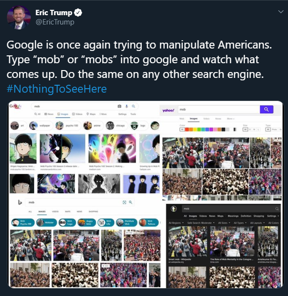 KiraTheCatMan's tweet photo. Because of the election, I'm thinking about the time that Donald Trump's son called Mob Psycho 100 a leftist conspiracy theory. https://t.co/0IjSUjknYp