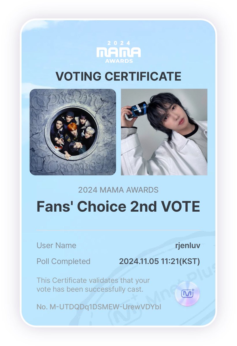 rjenluv's tweet photo. I vote on #2024MAMAVOTE Fans' Choice – Male category for #nctdream https://t.co/EBRbLX66Vj
