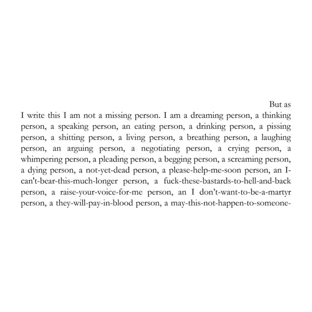 FenceBooks's tweet image. “But as I write this I am not a missing person. I am a dreaming person, a thinking person, a speaking person...&quot;

A third post re “the missing pers” of Fence issue number 41. 📖

(I am also a voting person, and I hope you are too. - Lydia, Associate Publicist)