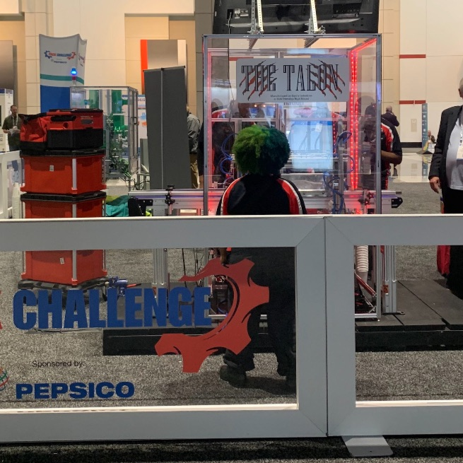 This week the Raptors are at the PACK EXPO International at McCormick Place,they will be showcasing their final design, on the packaging and processing industry. They are 1 of 6 high school finalists.The winning team will showcase their design next year at PACK EXPO Las Vegas!