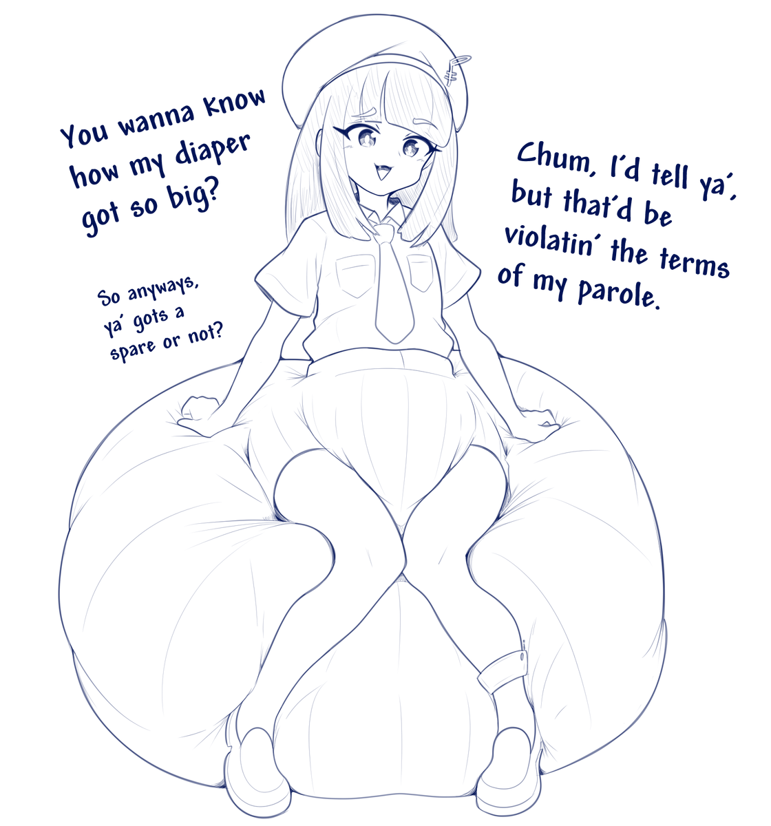 She attended her court hearing and all she got was this fancy anklet to show for it.