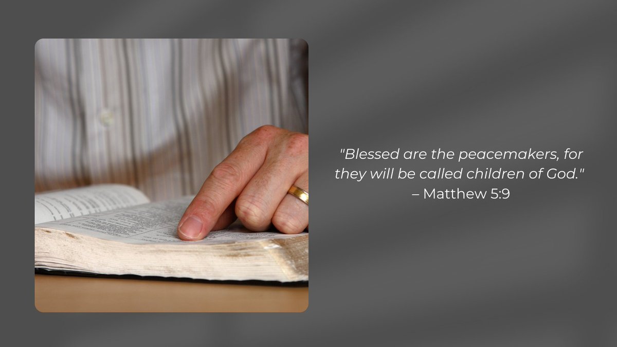 OMILacombe's tweet photo. 🕊️ Scripture Sunday 🙏
"Blessed are the peacemakers, for they will be called children of God." – Matthew 5:9.
Let’s remember those we’ve lost and strive to be instruments of peace in our world. #OMILacombe #ScriptureSunday #Peace #Remembrance https://t.co/aVoejZDJqR