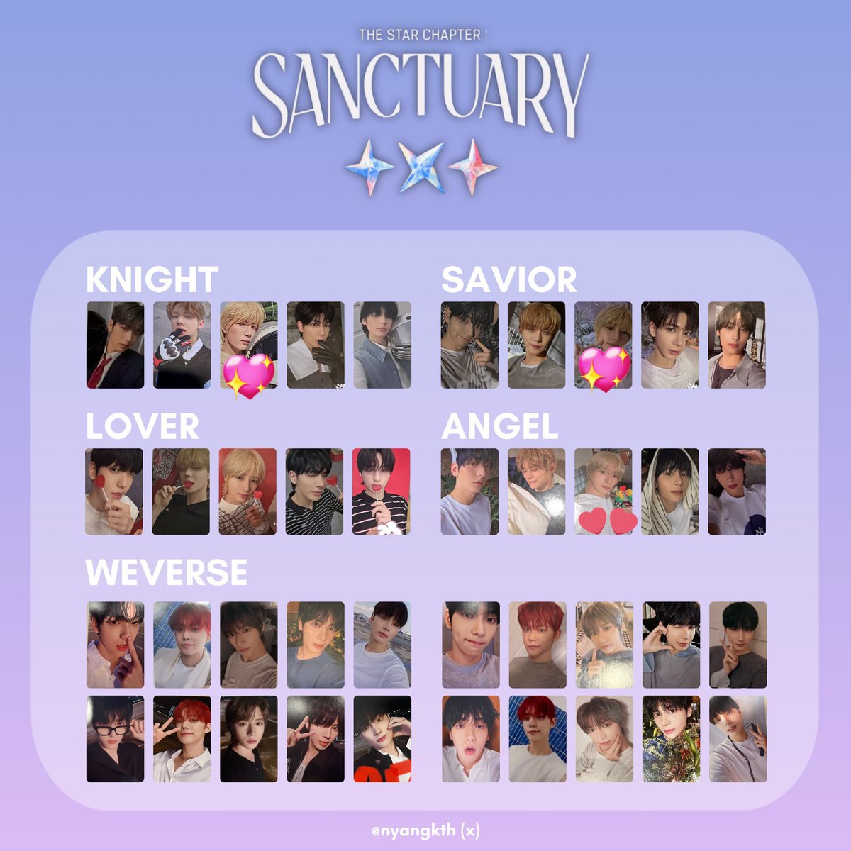 vvv_yujing's tweet photo. txt 交換 トレカ sanctuary

譲 画像1枚目
求 画像2.3枚目 💖>💕

特典ボムギュ優先です🧸
お気軽にお声がけください🙇‍♂️ https://t.co/B4kpKxaFgx