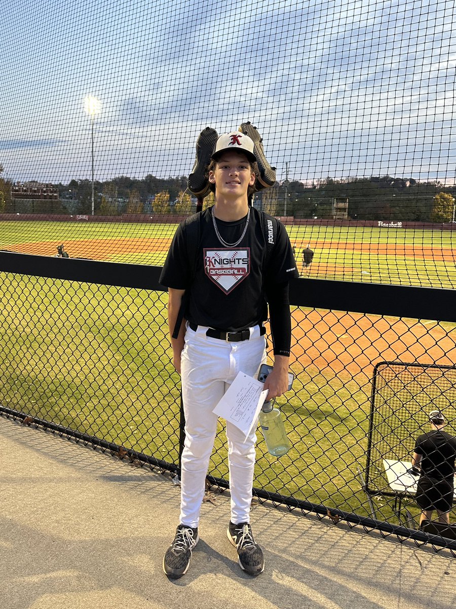 Wlivingston2007's tweet photo. Had a great time at @CTigersBaseball camp yesterday. Very well run camp and a great staff of coaches. Thankful for the invite and opportunity.

60 yard Dash: 6.85
Scrimmage stats:
Hitting 2/2, 1 2B, 1 1B
Pitching 2 IP  0 H  0 R  2 BB 
Fastball Velo: 79-78  T 79 https://t.co/y7w3jP6yfs