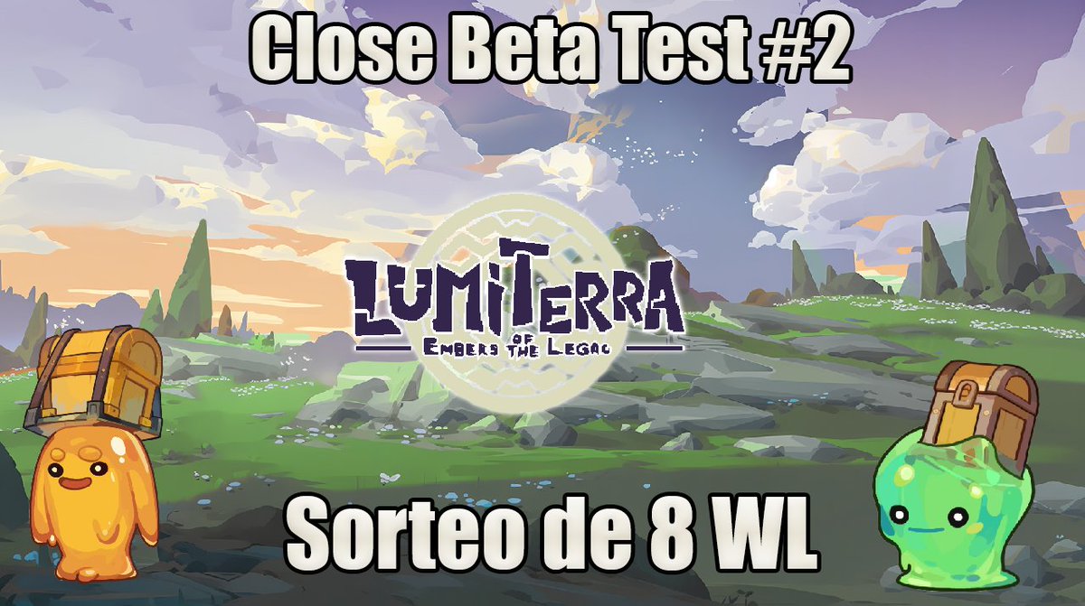 LorenGamerD's tweet photo. 8 WL de Lumiterra CBT#2 

Requisitos 
1️⃣Seguir a @LorenGamerD y @lumiterragame
2️⃣Darle like/retweet a la publicación y comenta su Dirección Ronin.
3️⃣Hacer mint de un Lumi Fragment NFT GRATIS: https://t.co/9lNC46DrcI  (Importante)

Ganadores se Anuncian en 2 Dias =D https://t.co/xJPsqm0rnp