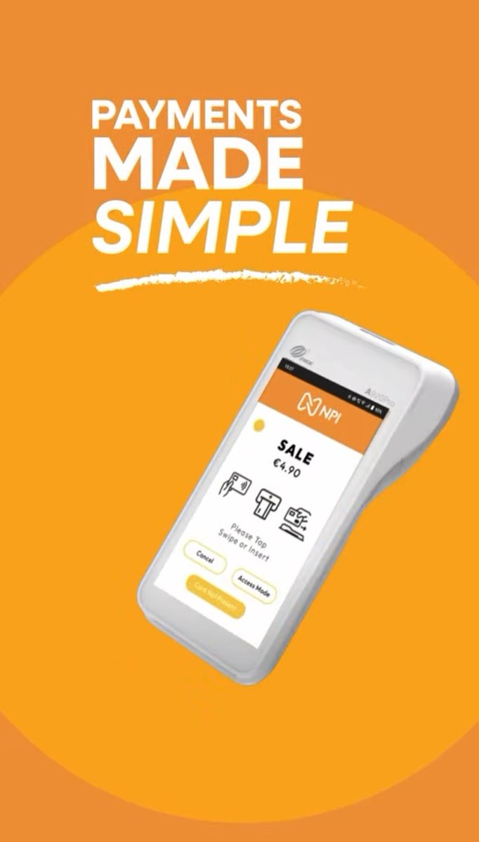 Wireless card machines, dual mode, touch screen.  Transactions authorised and approved in under 4 seconds