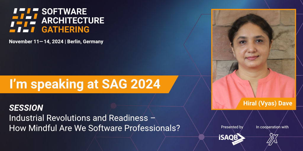 One week from now, I will be engaged with my talk in <a href="/isaqb/">iSAQB</a> <a href="/sag_conference/">Software Architecture Gathering</a> at Berlin, Germany.

Excited and looking forward to...

#SoftwareEngineering #software #architecture #confernece