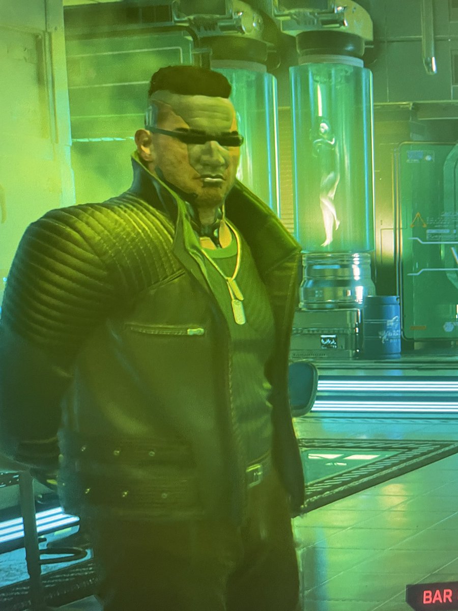 yurbuddyaj's tweet photo. Playing Cyberpunk 2077 and thought I ran into @YG https://t.co/s8iC0yAFIJ
