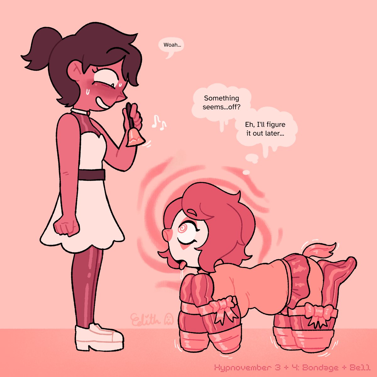 classical clownditioning
day 3 + 4 of #bunbothypnovember ! (bondage + bell)