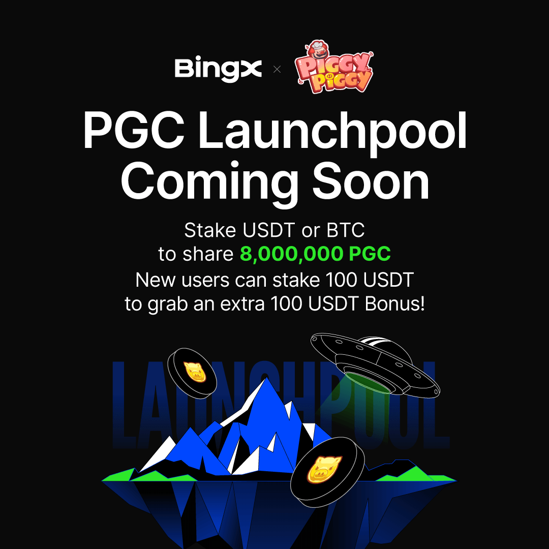 BingXOfficial's tweet photo. Got a nose for gold? 🐽
PiggyPiggy ($PGC) is coming to #BingX Launchpool 🐷 @piggypiggygame
Stake to mine 8,000,000 #PGC from Nov 6 - Nov 12 only
Join Now: https://t.co/3gmxOhZHH5 https://t.co/FhP1vd5wVN