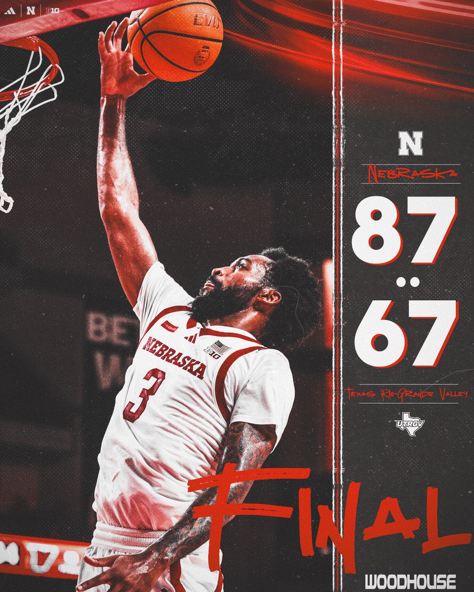 HuskerMBB's tweet photo. Game 1 in the books. ✅ https://t.co/U3V0SGrkY7