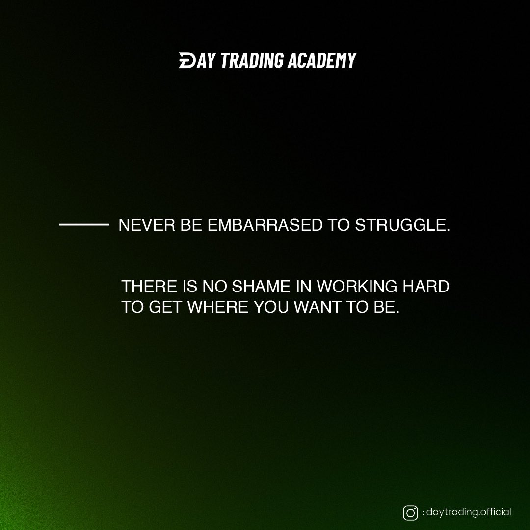 DTAOFFICIAL_'s tweet photo. It’s always you vs. you in trading.

The mission isn’t to make a million in a day, the mission is to build consistency that will lead to a million-dollar profit.

Stay realistic and consistent, and keep putting in the hard work.

#DayTradingAcademy #forexeducation #forexlife https://t.co/7XFyX6kJZ5