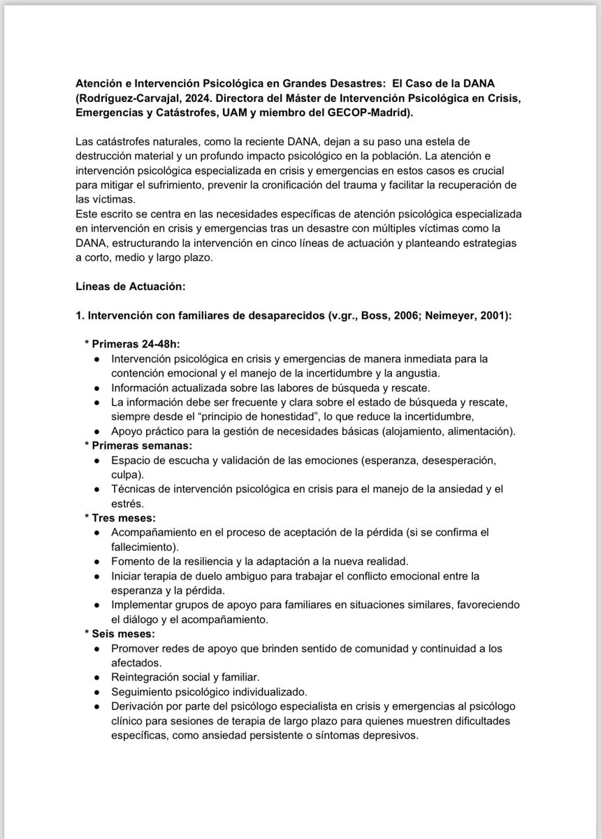 Master Piscología Crisis y ER UAM-UCM-UNED tweet media