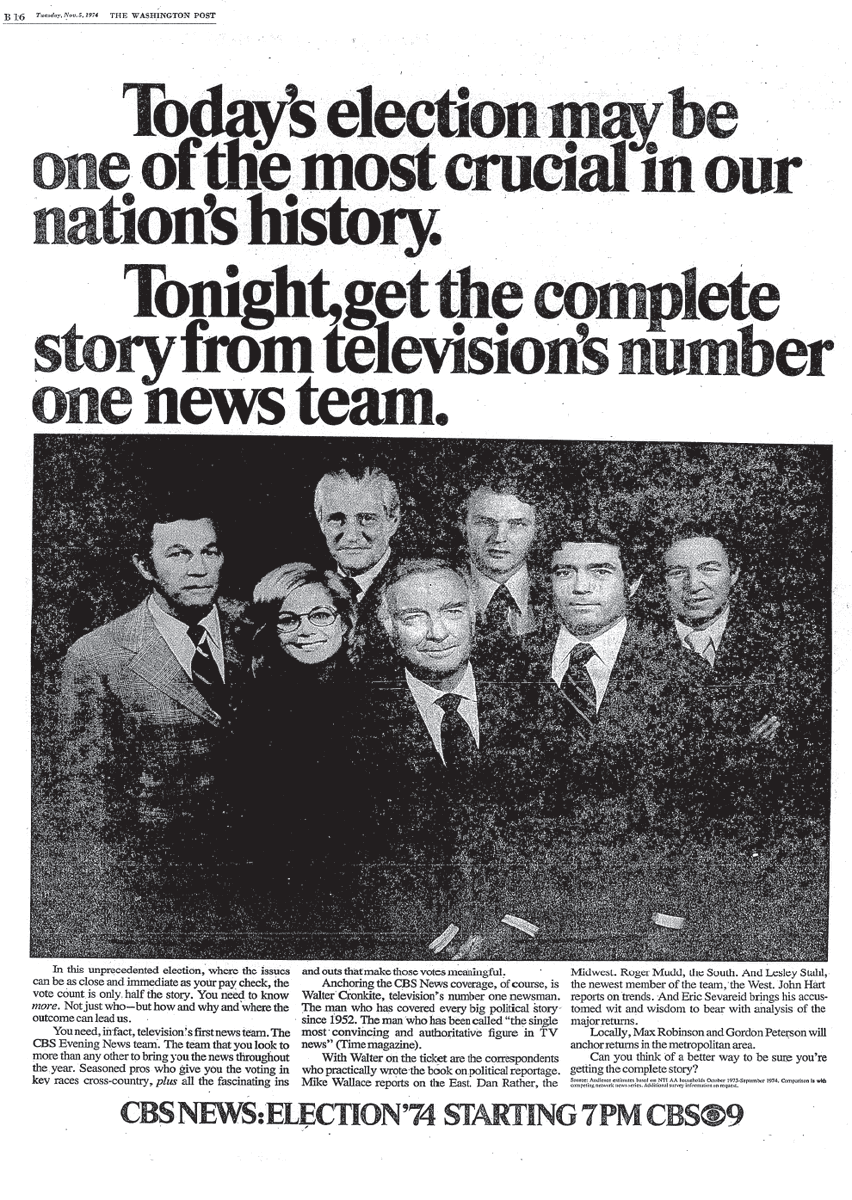 Election '74 - WTOP-TV | Washington, D.C. (1974) 

(📸 The Washington Post)