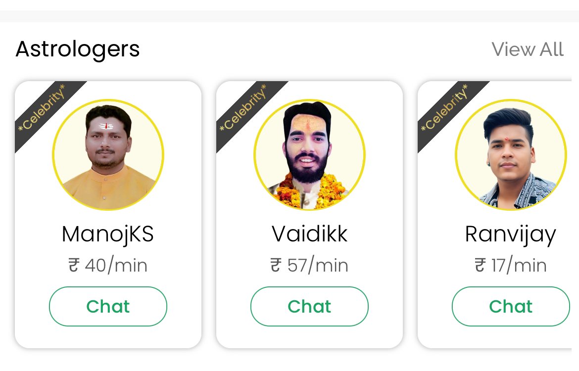 So astrologers are charging up to 57 rupees a minute. Just curious, how much should an MBBS doctor be charging per minute then?