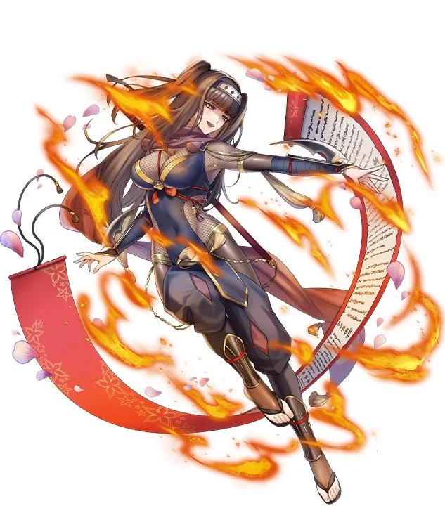 Full Artwork of Ninja Tharja! The Artist is Alan Smithee