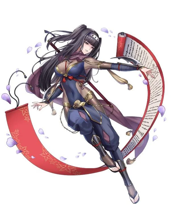 Full Artwork of Ninja Tharja! The Artist is Alan Smithee