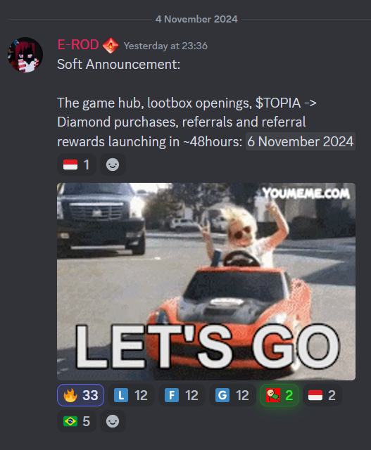 dan_spitzwieser's tweet photo. 🚨 The Loot Legends game hub will go live tomorrow!

This launch will bring the Play-to-Airdrop campaign into full swing, as players start to realize that they can earn real money simply by referring their friends to this highly addictive mobile game. 

Imagine being able to make extra cash while enjoying a game you already love—it's a win-win situation!

Not only does this game hub mark an exciting step forward for players, but it is also the first major utility for the $TOPIA token. Every dedicated player will want to buy diamonds—the most crucial in-game currency in Loot Legends—through this game hub, as they can get a 30% discount compared to the standard in-app purchases. 

This discount is a game-changer, and it's sure to drive significant demand for $TOPIA, creating a massive token sink that benefits the entire ecosystem.

Additionally, we will finally be able to open the loot boxes we've earned through our referrals and Closed-Beta performance. These loot boxes hold exclusive rewards that can give us an edge in the game, and I can't wait to see what everyone gets.

This launch is a huge milestone for Hychain, and it has the potential to lay the blueprint for how web3 technology can be effectively integrated into games to enhance both player engagement and the in-game economy.

 The combination of traditional gaming mechanics with blockchain-based rewards is an exciting innovation, and this could pave the way for future projects that want to successfully bridge web2 and web3 worlds.

I know it took some time for them to ship this, but the wait has definitely been worth it. I'm hyped af for what’s coming - Wednesday is going to be absolutely epic, and I can't wait to see everyone diving in.

Keep leveling up!